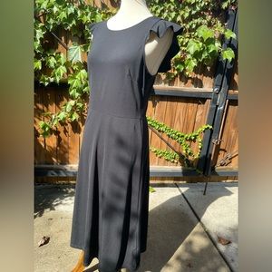 NWT Gap Flutter Sleeve Black Dress Size 10